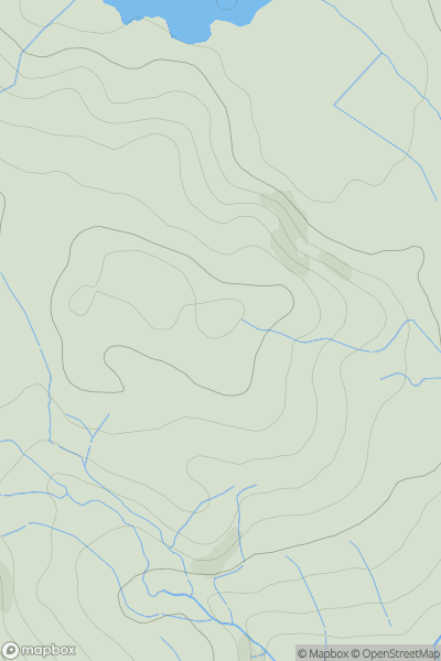 Thumbnail image for Moelfryn [Snowdonia] showing contour plot for surrounding peak